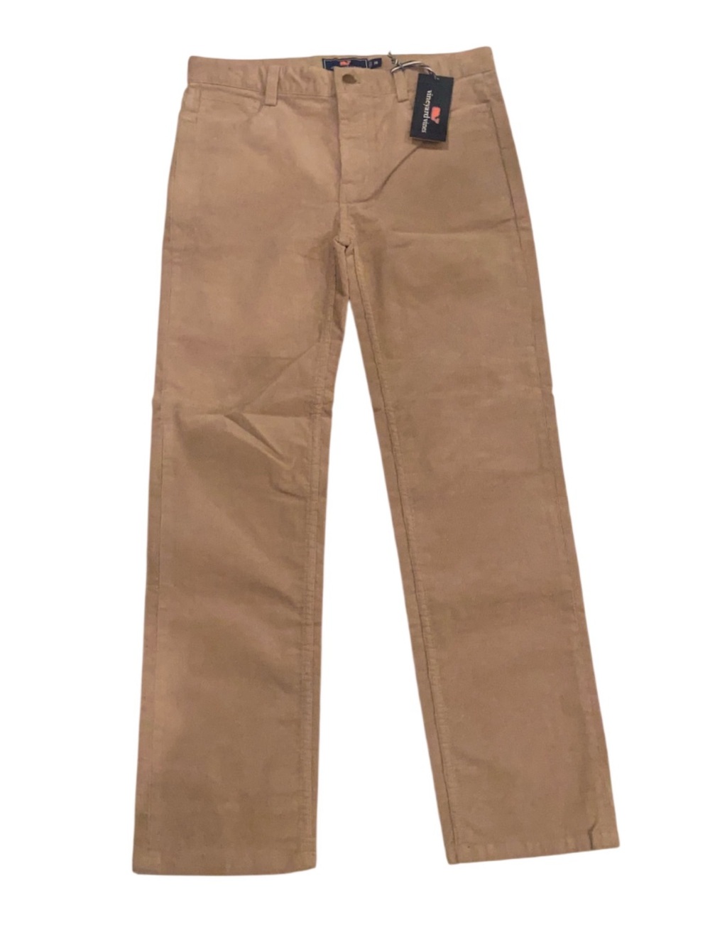 NWT Vineyard Vines Boys 16 Youth Pants Corduroy Khaki 5 Pockets Solid